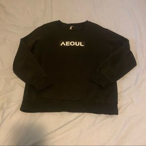 black crewneck